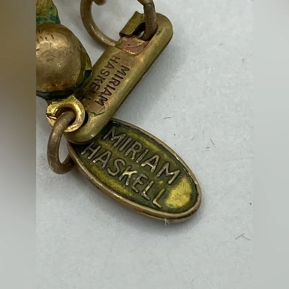 Miriam Haskell Vintage Snail Shell and Cord Necklace 16”